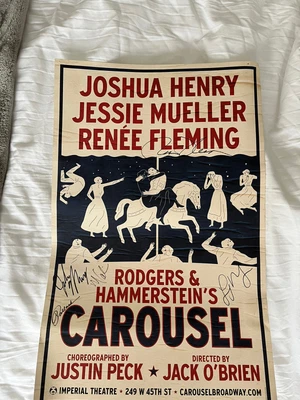 $100 • Buy Signed Broadway Carousel Poster