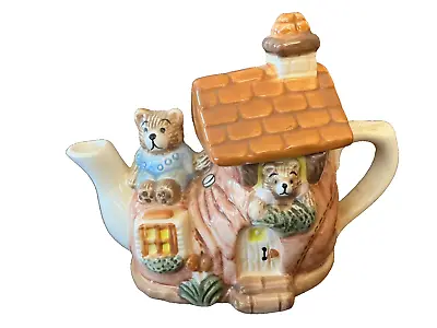 Decorative Tee-Nee Teapot Two Little Bears In Shoe House  By Cardinal • $6.50