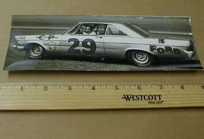 Dick Hutcherson Holman Moody 1965 Ford Galaxie Nascar Racing Photo Vtg Original • $49.95