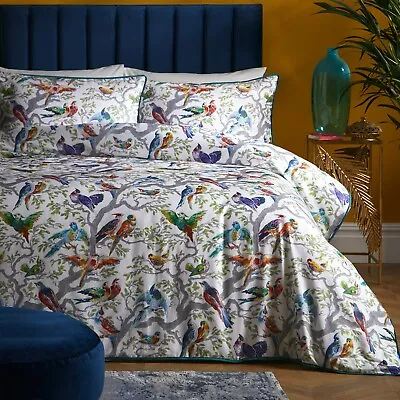 Birdity Absurdity Duvet Cover Bedding Set By Laurence Llewelyn-Bowen Multi • £44.99