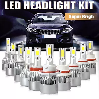 LED H1/H3/H4/H7/9005/9006/H11/H13/9004/9007/5202 Headlight Fog Light Bulbs 6000K • $8.59