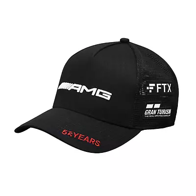 NEW Mercedes Benz AMG Petronas F1 2022 AMG 55 Years Black Cap One Size FREE SHIP • $54.99