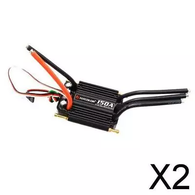 2X   150A 2-6s Waterproof Brushless ESC Water Cooling For RC Boat Model • £101.46