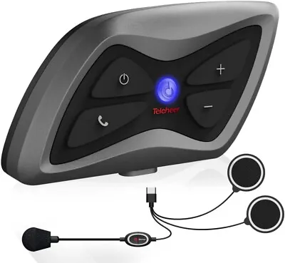 Motorcycle Bluetooth Intercom Communication Systems With Noise Cancellation • $49.98