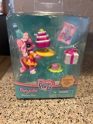 2008 MLP My Little Pony Ponyville Celebrate Pinkie Pie Cake Birthday  🏭 Sealed • $18