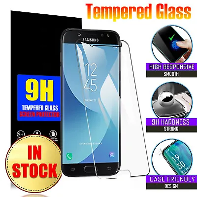 $3.49 • Buy 2x For Samsung Galaxy J2 Pro J5 J7 J8 A8 Tempered Glass Screen Protector Guard