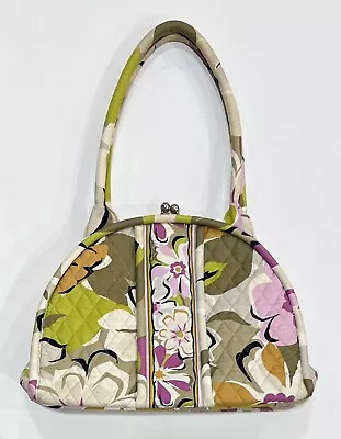 VERA BRADLEY Portobello Floral Eloise Purse Kiss Lock Shoulder Bag Retired • $23.74