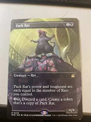 MTG Pack Rat Borderless  - Ravnica Remastered • $3.99