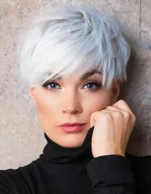 White Short Wigs Pixie Wigs For Women Short White Wig Pixie Cut Wigs Natural Wig • $14.87