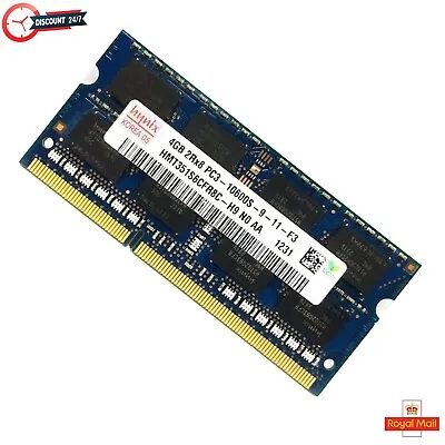 £7.99 • Buy Hynix DDR3 4GB 1333 MHz PC3-10600S SO-DIMM Laptop Memory RAM SODIMM 204-Pin