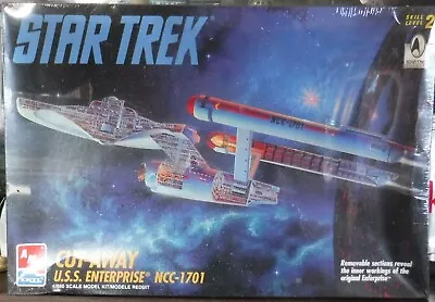 ATM ERTL Star Trek Cut-Away U.S.S. Enterprise NCC-1701 1/650 Scale Model Kit • $35