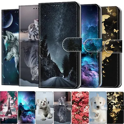 For Samsung S21 S20 FE Ultra Plus S10 9 Case Pattern Wallet Leather Galaxy Cover • $14.99