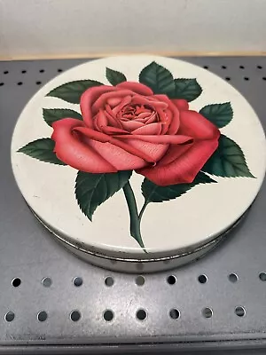 Vintage Mrs. Steven’s Candy Tin Rose Brown Chicago • $15