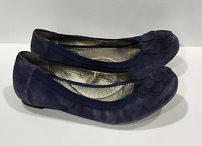 Me Too Ariella Ballet Flats Blue Size 8 M Flower On The Toe • $16.99