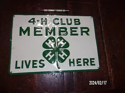 Vtg Lot 2 Metal Embossed 4-h Club Member Lives Here Sign Mechanical Pencil • $64.99