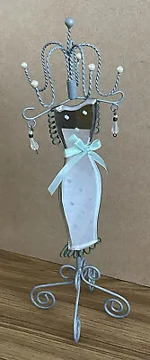 Jewellery Display Stand Mirrored Torso Lady Mannequin Mirror Dress Design 33 Cm • £16.63