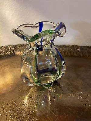 Vintage Small Venetian Murano Glass Vase • $29.99