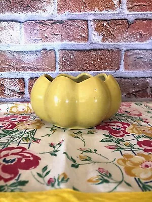 Mid-Century Alamo Pottery Lotus Bowl/planter.   Very Good Condition No Crazing. • $16.95