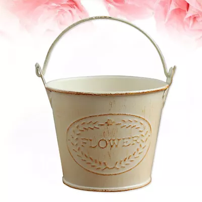 De Metal Metal Flower Vase Metal Bucket Can Metal Succulent Planter • $8.73