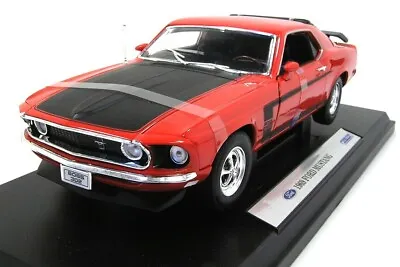 1:18 Welly Red 1969 Mustang Boss 302  Item 12516W-Red • $89.99