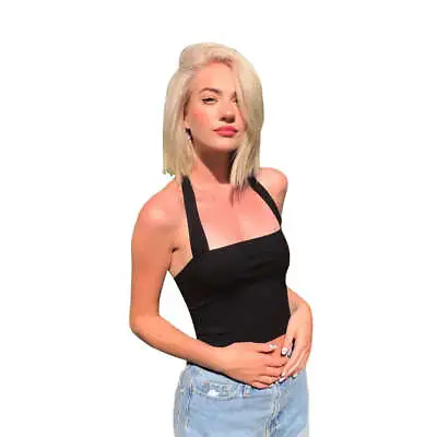 Spring Fashion Women's New Style Strap Hanging Neck Halter Back Slimming Lotion • $25.19