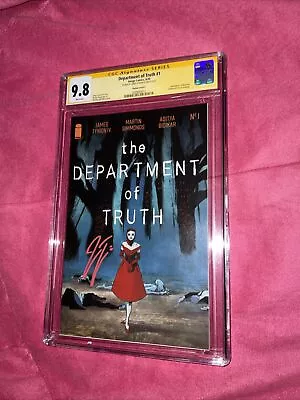 Department Of Truth #1 1:100 Incentive Variant CGC 9.8 Signed By James Tynion IV • $499.99