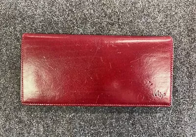 MONSAC ORIGINAL WALLET RED Genuine Leather Bifold Card & Cash Wallet • $25