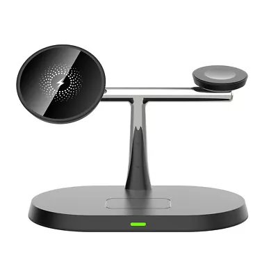 3in1 Magnetic Wireless Charger Stand For Apple IWatch AirPod IPhone 15 14 13 12 • £12.99