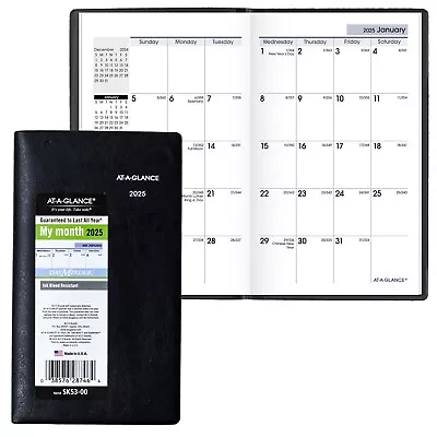 2025 At-A-Glance DayMinder SK53-00 Monthly Pocket Planner 3-1/2 X 6  • $11.38