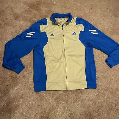 Adidas UCLA Bruins Team Issue Full Zip Track Jacket Climalite Scorch. Men’s XL • $29.99