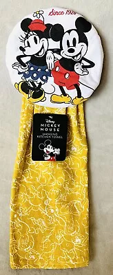 NEW Disney Mickey And Minnie Mouse Hanging Kitchen Dish Towel • $14.99