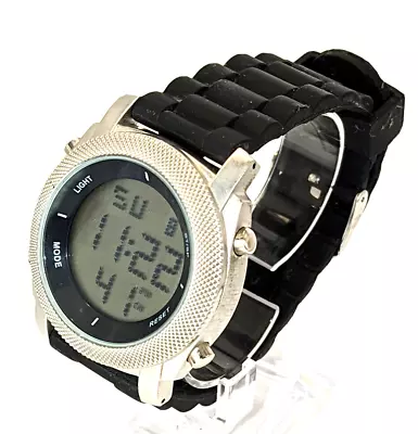 Dot Matrix Large Face Textured Bezel Watch Heavy Duty Tactical Digitial NEW BATT • $33.58