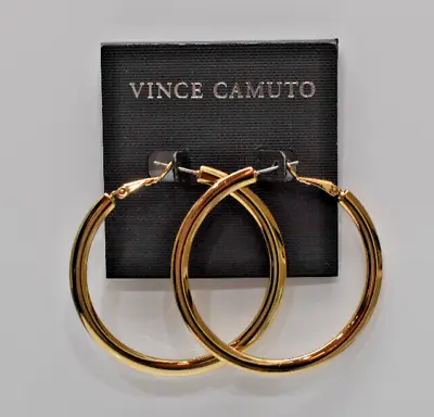 Vince Camuto Hoop Earrings Goldtone VJ-400960 New! NWT • $16.99