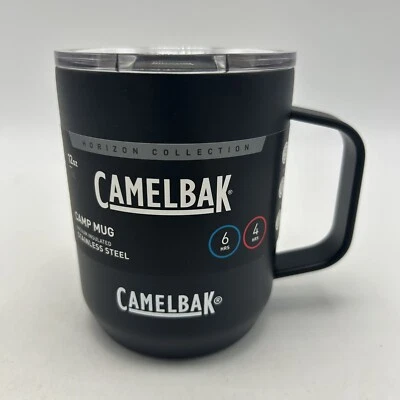 $13.99 • Buy New Camelbak Camp Mug Vacuum Insulated Stainless Steel 12 Oz With Handle Black
