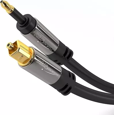 Mini-TOSLINK Optical Audio Cable With Signal Protection – 1.5m • £7