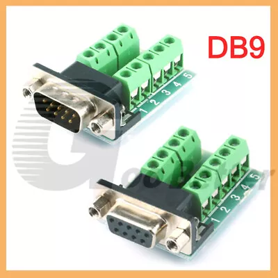 DB9 D-Sub 9-pin 2 Row Male / Female Adapter RS-232 Breakout Board Connector • $2.25