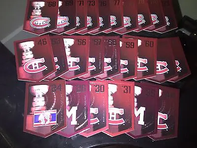 MONTREAL CANADIENS Team Set Molson Coors Budweiser Panini Stanley Cup Banners • $21.74