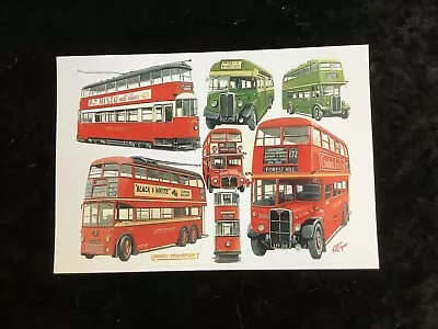 London Postcard LT Bus & Buses 1950s Mayfair Cards Art By G S Cooper • £0.99