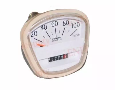 Lambretta White Face Speedometer 100kph Veglia Borletti Speedo SX TV Special AEs • $25.49