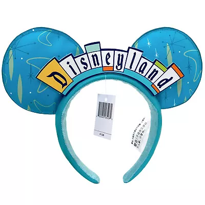 DisneyParks Blue Minnie Mouse Bow Disneyland Ears Headband New Pattern Ears • $17.02