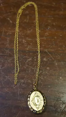 12  Gold Color Chain W Locket W Mustard Seed Bible Verse On One Side Lot 12 • $24.95