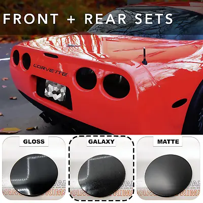 Galaxy Black 1/16 Raised Letters For C5 Corvette 97-2004 Front + Rear Us Made • $19.75