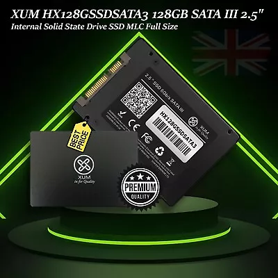 Doctor Memory XUM SSD 128GB 2.5  SATA 3 Solid State Drive Internal Laptop PC Lot • £14.25