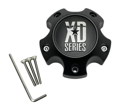 KMC XD Series Matte Black 5 Lug Wheel Center Cap W/Screws 1079L121MB CAP M-862 • $22