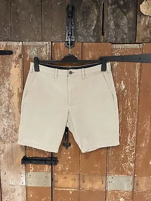 M&S Chino Shorts Cotton Stretch Straight Fit Tobacco Beige Men's 34 • £11.99