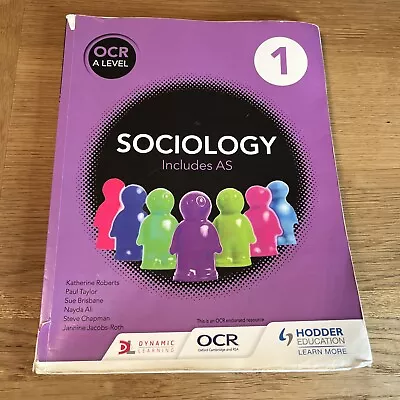 OCR Sociology For A Level Book 1 By Jannine Jacobs-Roth Nayda Ali Steve... • £24.99