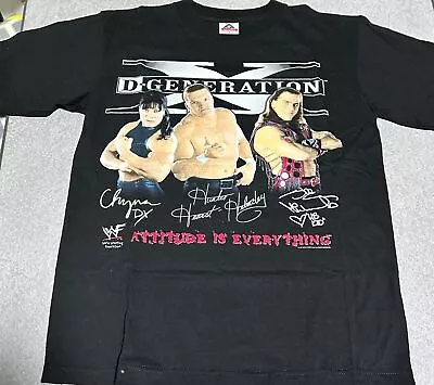 Vintage 1998 WWF D Generation X Attitude Initial Member T Shirt Beautiful JAPAN • £88.19