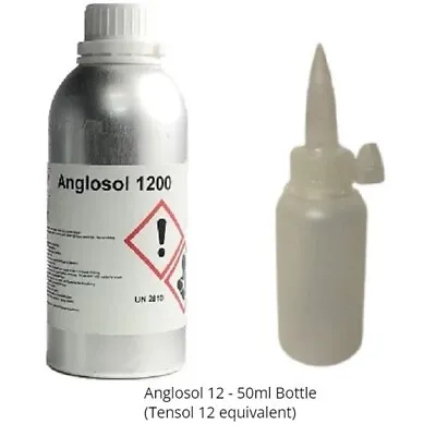 50ml Acrylic Perspex Plastic Adhesive Glue Anglosol 1200 (Tensol 12 Equiv)  • £11.30