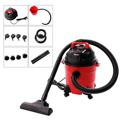 4 Gal Vacuum Cleaner For Wet/Dry Shop Vacuum Cleaner Carpet+Swiveling Casters US • $57
