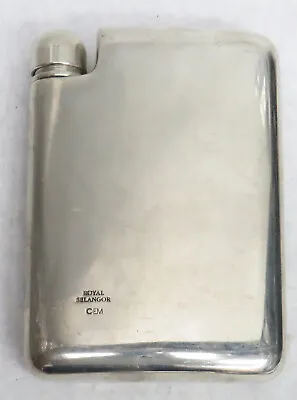 Vintage Royal Selangor Pewter Flask Holds 150 Ml Fluid   No Leaks • $59